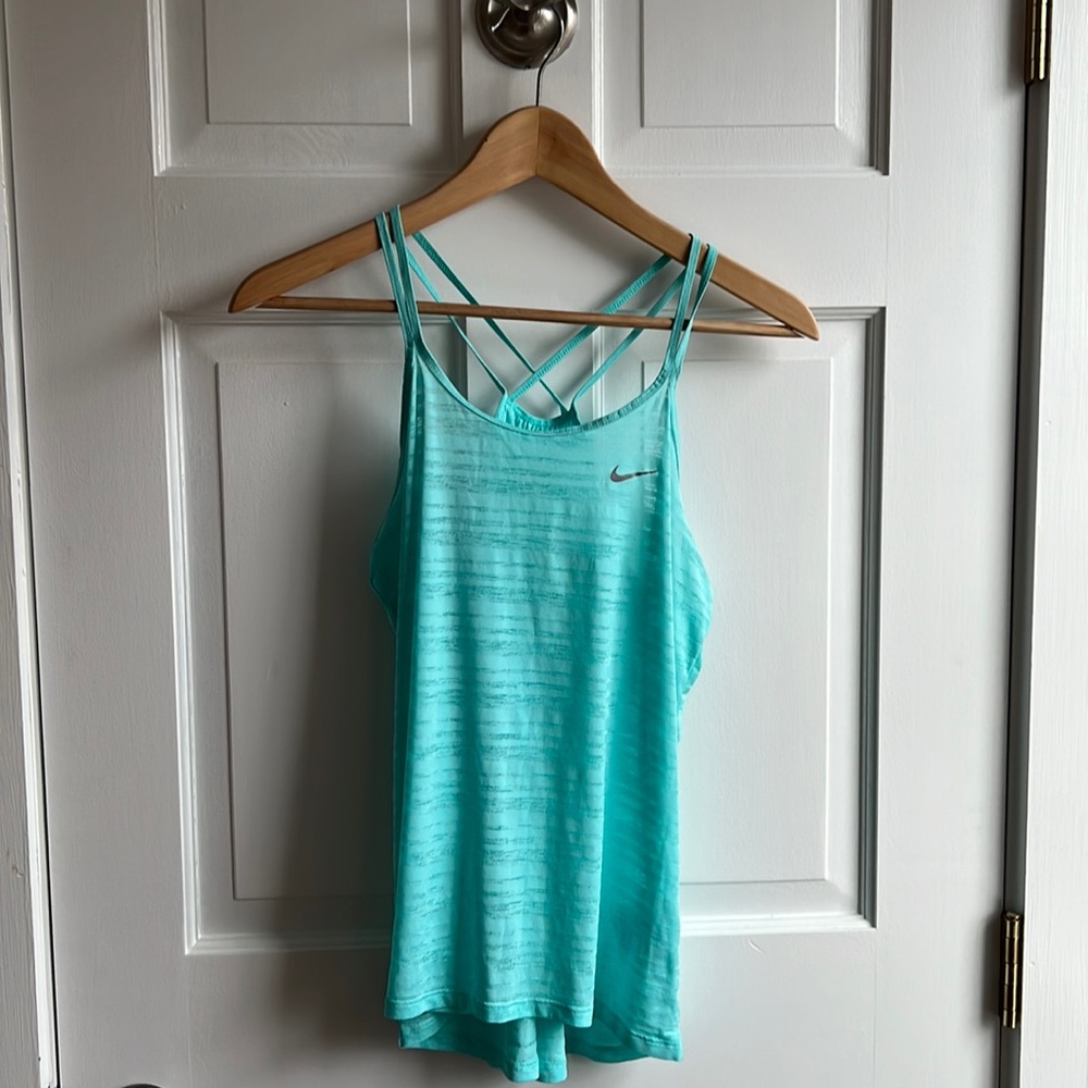 Nike dri fit blue tank